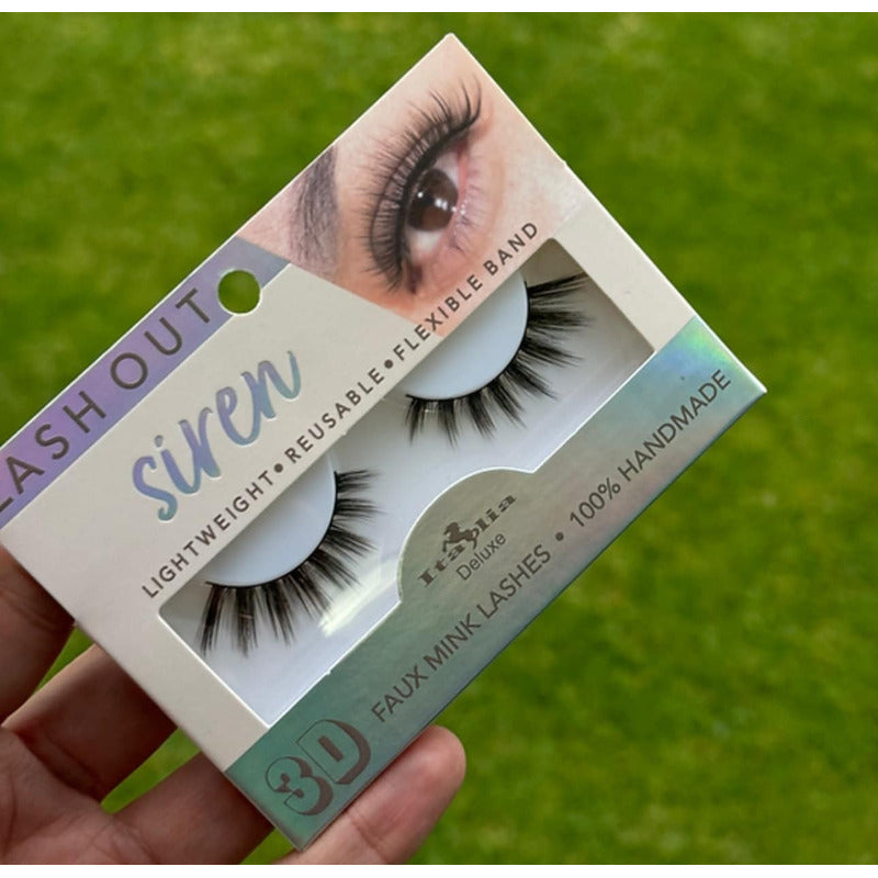 3pack Pestañas Postizas Efecto 3d Lash Out Italia Deluxe